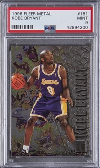 1996-97 Fleer Metal #181 Kobe Bryant Rookie Card - PSA MINT 9